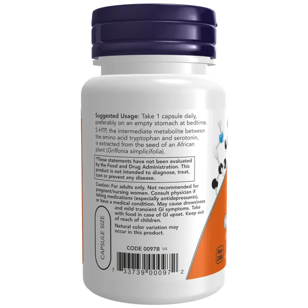 Аминокислота 5-HTP NOW 50мг