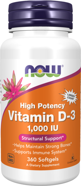 Витамин NOW D3 1000 МЕ - фото