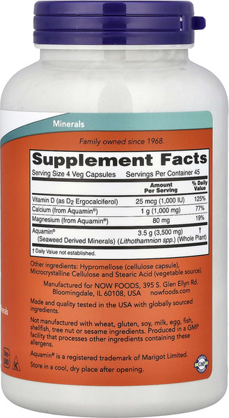 Витаминно-минеральный комплекс NOW Red Mineral Algae