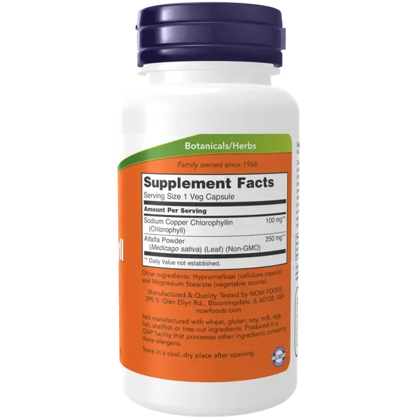 Пищевая добавка NOW Chlorophyll