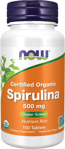 Пищевая добавка NOW Spirulina 500мг - фото