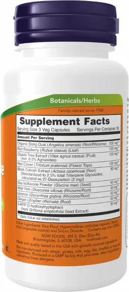 Пищевая добавка NOW Menopause Support