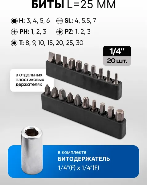 Универсальный набор инструментов Forsage F Light-41723-5