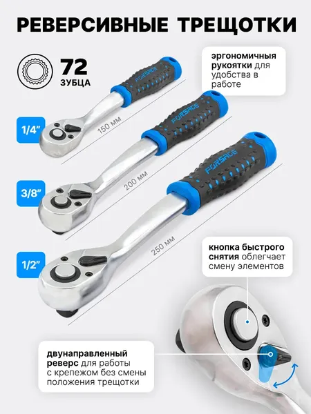 Универсальный набор инструментов Forsage F Light-41723-5
