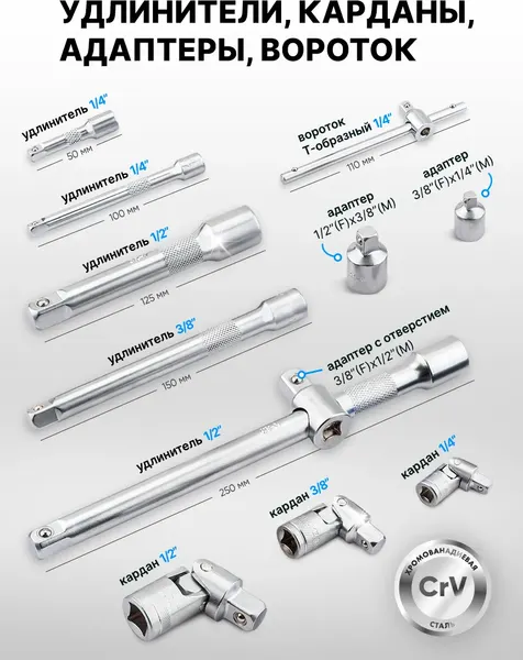 Универсальный набор инструментов Forsage F Light-41723-5