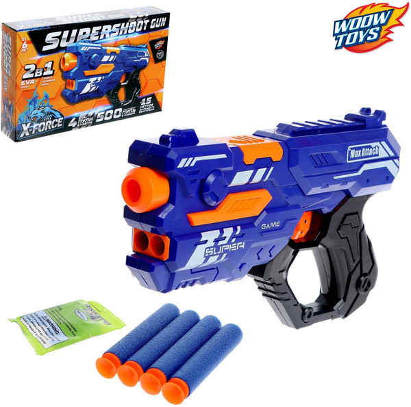 Бластер игрушечный Woow Toys Supershoot Gun / 5541512