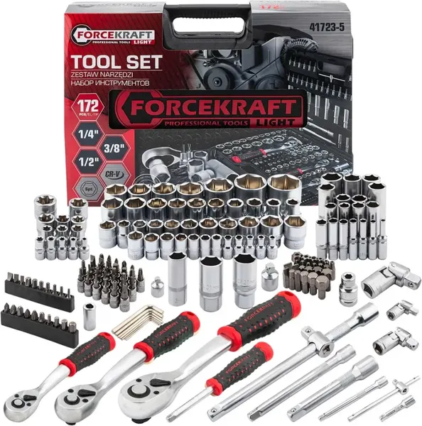 Универсальный набор инструментов ForceKraft FK Light-41723-5 - фото