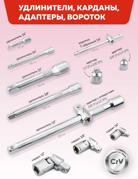 Универсальный набор инструментов ForceKraft FK Light-41723-5