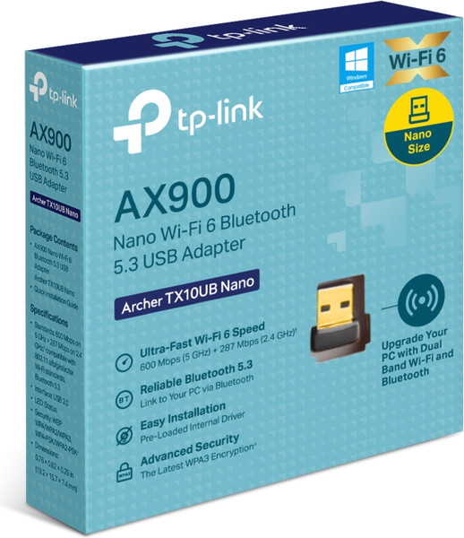 Wi-Fi/Bluetooth-адаптер TP-Link Archer TX10UB Nano