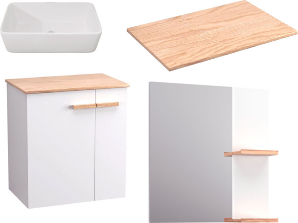 Комплект мебели для ванной Lauter Adri тумба, столешница, раковина 21674A - фото