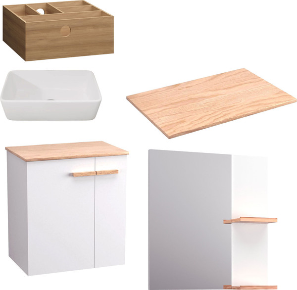 Комплект мебели для ванной Lauter Adri тумба, столешница, раковина 21674A - фото