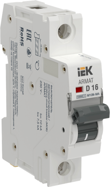Выключатель автоматический IEK AR-M10N-MA-1-D016 - фото