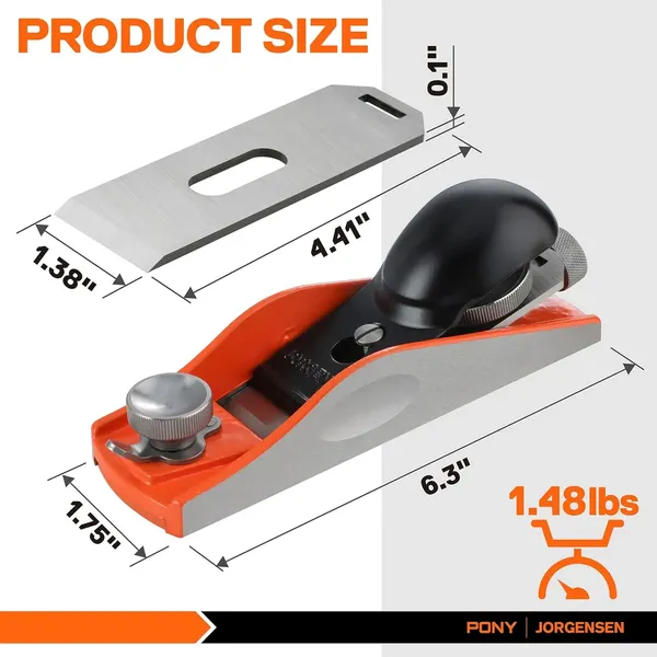 Рубанок ручной Pony Jorgensen 70710