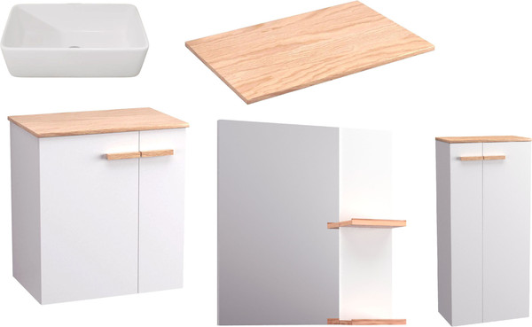 Комплект мебели для ванной Lauter Adri тумба, столешница, раковина 21674A - фото
