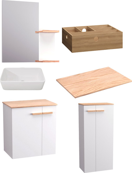 Комплект мебели для ванной Lauter Adri тумба, столешница, раковина 21674A - фото