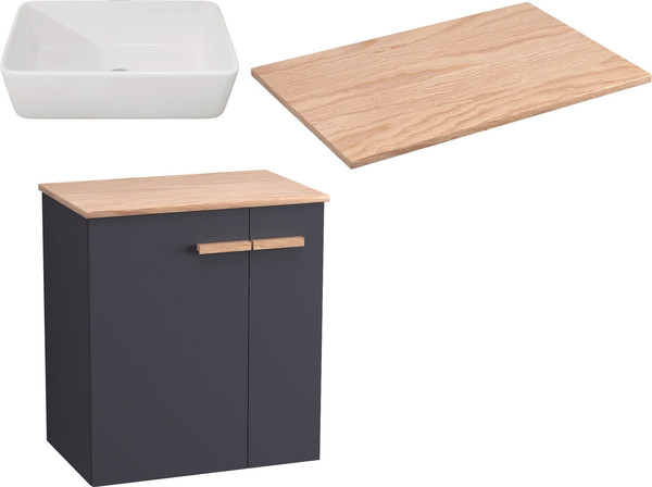 Комплект мебели для ванной Lauter Adri тумба, столешница, раковина 21674A - фото