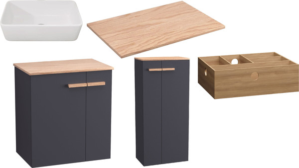 Комплект мебели для ванной Lauter Adri тумба, столешница, раковина 21674A - фото