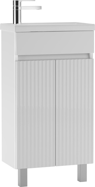 Тумба под умывальник Айсберг Фостер 45 Бриз без ящика - фото