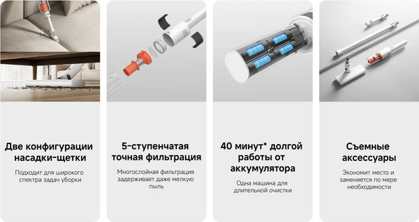 Вертикальный пылесос Xiaomi Vacuum Cleaner P30 / BHR08J7EU