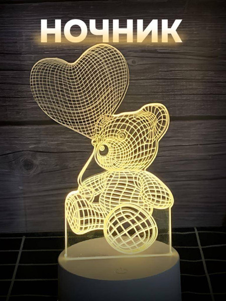 Ночник ILikeGift Bear and balloon / 149-043