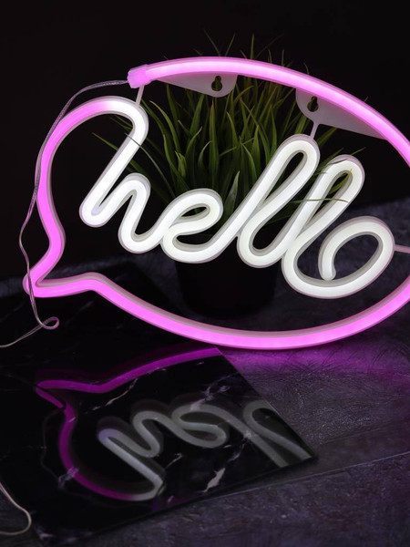 Ночник ILikeGift Hello inscription / 151-2022092