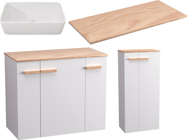 Комплект мебели для ванной Lauter Adri тумба, столешница, раковина 21674A - фото