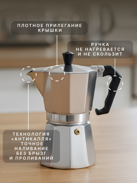 Гейзерная кофеварка Homa GZK-01-150