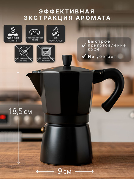 Гейзерная кофеварка Homa GZK-02-300