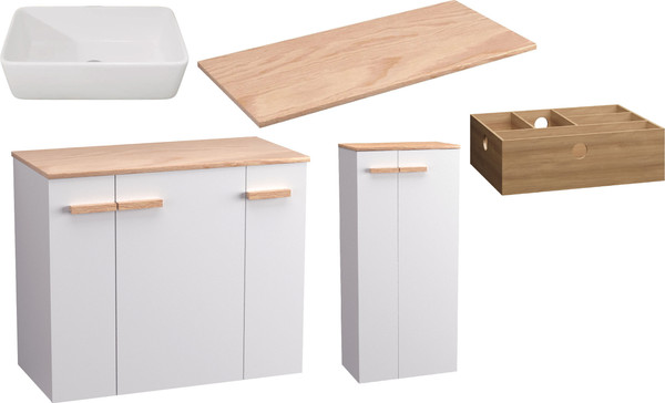 Комплект мебели для ванной Lauter Adri тумба, столешница, раковина 21674A - фото