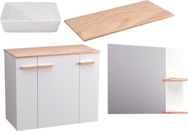 Комплект мебели для ванной Lauter Adri тумба, столешница, раковина 21674A - фото