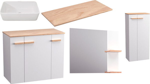 Комплект мебели для ванной Lauter Adri тумба, столешница, раковина 21674A - фото