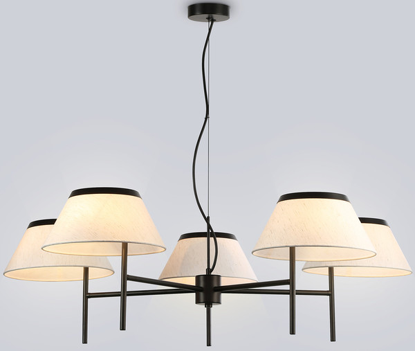 Люстра Ambrella LH72453/5 BK/WH - фото