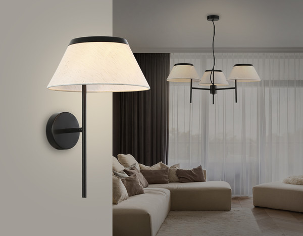 Бра Ambrella LH72455 BK/WH