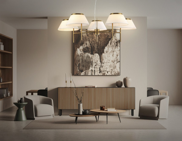 Люстра Ambrella LH72473/5 BS/WH