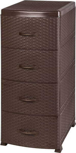 Комод пластиковый Violet Ротанг / 35701 - фото