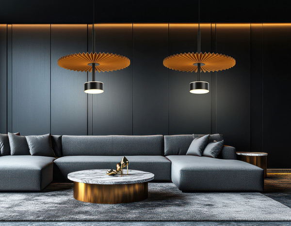 Потолочный светильник Ambrella LH72607 BK/CF