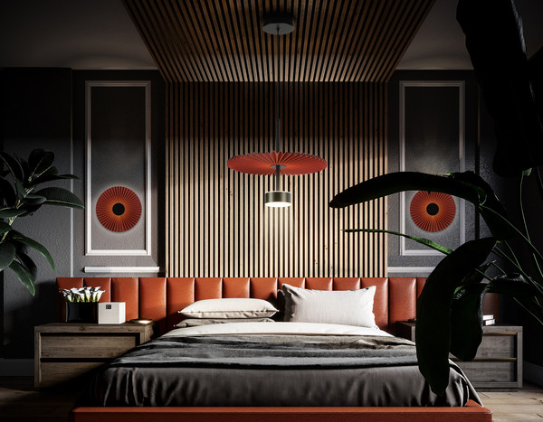 Потолочный светильник Ambrella LH72613 BK/RD