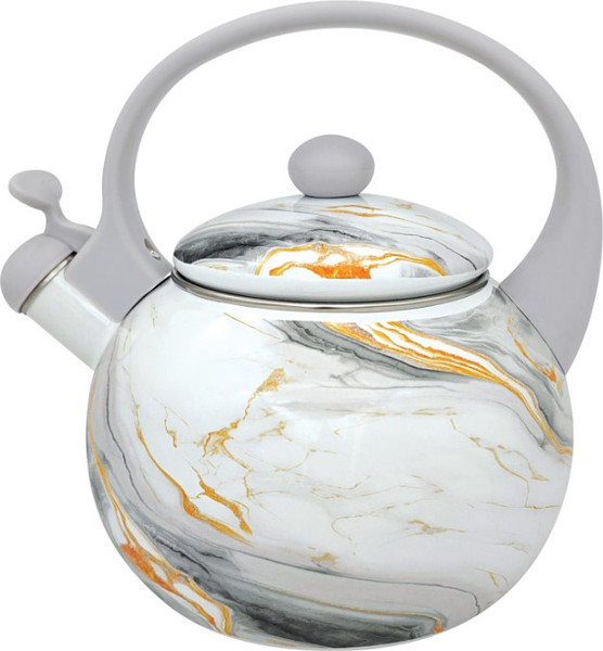 Чайник со свистком Appetite Мраморный FT7-MR - фото
