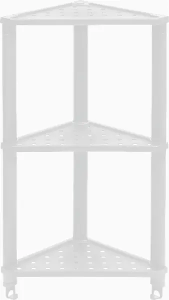 Полка для ванной Violet Vikea угловая подвесная 3-х ярусная / 787306 - фото