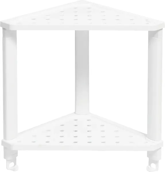 Полка для ванной Violet Vikea угловая подвесная 2-х ярусная / 787206 - фото