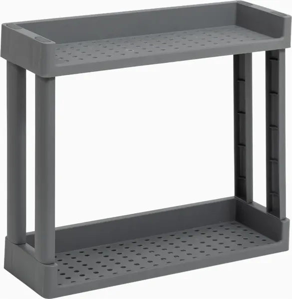 Полка для ванной Violet Vikea навесная 2-х ярусная / 789218 - фото