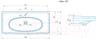 Умывальник Kirovit Модерн 105