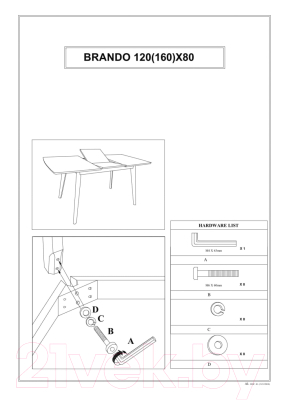 Обеденный стол Signal Brando 120