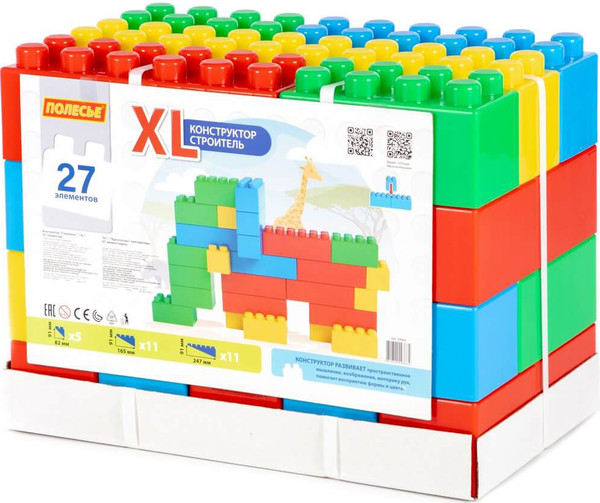 Конструктор Полесье Строитель XL / 93664 - фото