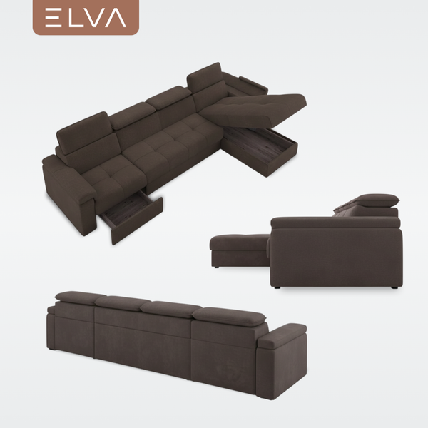 Диван угловой ELVA Вито А4Л-К1С-Д2С-К6С-А4П правый