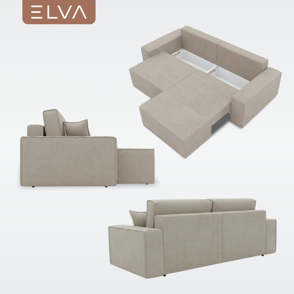 Диван угловой ELVA Кубо А4Л-Е1С-Е6С-А4П правый