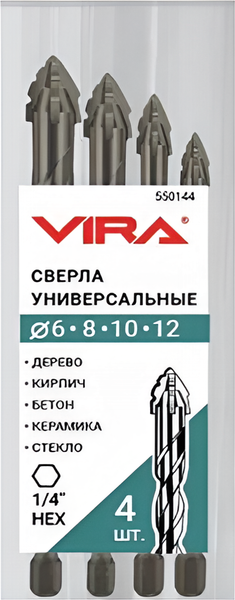 Набор сверл Vira 550144 - фото