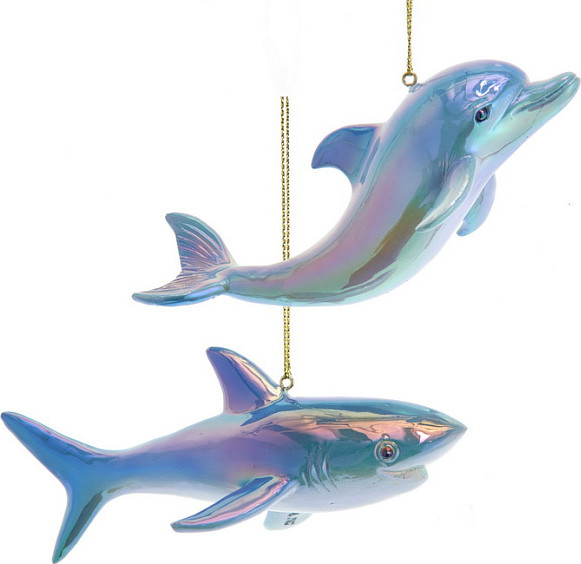 Елочная игрушка Kurt S. Adler Christmas 2025 Акула/Дельфин / E1083