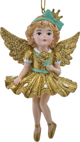Елочная игрушка Kurt S. Adler Christmas 2025 Ангел в золотом / E1050 - фото