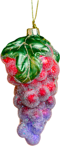 Елочная игрушка Kurt S. Adler Christmas 2025 Виноград / C6396 - фото